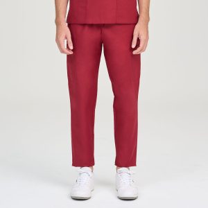 Daniel Cranberry Scrub Pants