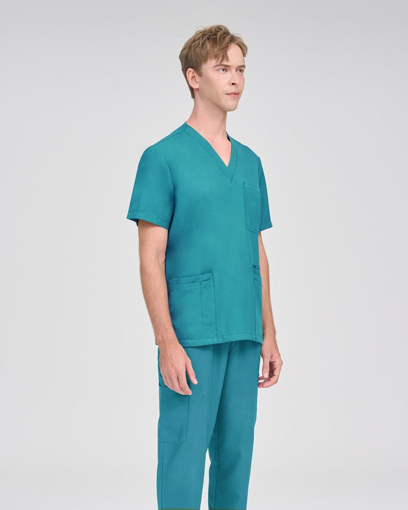 Alex Teal Scrub Top - Scrubness